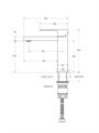 KRAFT Смеситель для раковины без донного клапана, сатин KRAFT-LVM-IN-W0 KRAFT-LVM-IN-W0
