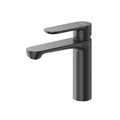 STYLUS-LS-NOP Смеситель для раковины однорычажный с донным клапаном, черный матовый STYLUS-LS-NOP