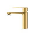 STYLUS-LS-BORO Смеситель для раковины однорычажный с донным клапаном, брашированное золото STYLUS-LS-BORO