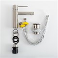 RELAX-LS2-IN Смеситель для раковины однорычажный с донным клапаном, сатин RELAX-LS2-IN