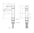 RELAX-LS2-01-W0 Смеситель для раковины однорычажный без донного клапана, хром RELAX-LS2-01-W0