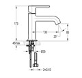 Смеситель для раковины CEZARES ECO-LS-BORO-W0 ECO-LS-BORO-W0