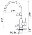 Смеситель для кухни BelBagno BB-LAM09B-IN BB-LAM09B-IN