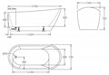 Акриловая ванна BelBagno BB62-1700-W0 BB62-1700-W0