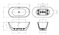 Акриловая ванна BELBAGNO UNO BB701-1500-730-K BB701-1500-730-K