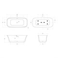 Акриловая ванна BELBAGNO DUE BB702-1700-800-K BB702-1700-800-K