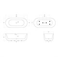 Акриловая ванна BELBAGNO BB706-1800-800 BB706-1800-800