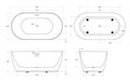 Акриловая ванна BELBAGNO BB413-1500-800 BB413-1500-800