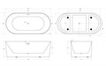 Акриловая ванна BELBAGNO BB411-1700-800 BB411-1700-800