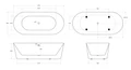 Акриловая ванна BELBAGNO BB306-1775 BB306-1775