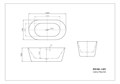 Акриловая ванна BelBagno BB306-1485 BB306-1485