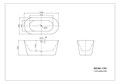 Акриловая ванна BELBAGNO BB306-1395 BB306-1395