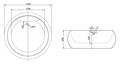 Акриловая ванна BELBAGNO BB30-1550, 1550x1550x600 BB30-1550