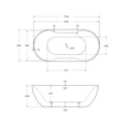 Акриловая ванна BelBagno BB28 BB28