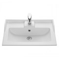 Тумба  с раковиной AQUATON Леон 65 Н дуб белый 1A194601LBPS0 1A194601LBPS0