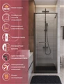 Душевая дверь CEZARES LUX-B-FS-1-80-C-GM LUX-B-FS-1-80-C-GM, ЛЮКС (LUX)