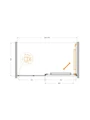 Душевая дверь CEZARES LUX-B-FS-11-140-C-GM LUX-B-FS-11-140-C-GM, ЛЮКС (LUX)