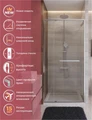 Душевая дверь CEZARES LUX-B-FS-11-100-C-CR LUX-B-FS-11-100-C-CR, ЛЮКС (LUX)