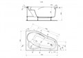 ИБИЦА XL Ванна акриловая 160х100 см., правая, без монтажного комплекта, САНТЕК 1WH112037