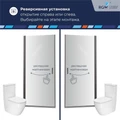 Душевая дверь RGW LE-003Gr (Прозрачное, 800) 351200308-110