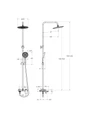 Душевая стойка со смесителем и изливом BelBagno MARINO-VSCM-GM MARINO-VSCM-GM