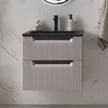 Тумба EQUIL Астер/Aster 60, подвесная, 2 ящ., амаретти (под раковину Палермо 60 антрацит) (tpASTER60.2Y-45) tpASTER60.2Y-45