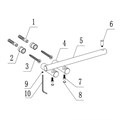 Бумагодержатель ABBER Osten 316 AA1831BG брашированное золото AA1831BG