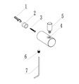 Крючок ABBER Osten 316 AA1851BG брашированное золото AA1851BG