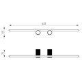 Полотенцедержатель двойной ABBER Pol 316 AA1955BG брашированное золото AA1955BG