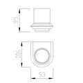 Стакан для зубных щеток ABBER Nord AA1556B черный матовый AA1556B