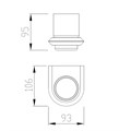 Стакан для зубных щеток ABBER Nord AA1556G золото матовое AA1556G