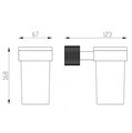 Стакан для зубных щеток с держателем ABBER Pol 316 AA1961BG брашированное золото AA1961BG