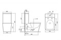 Унитаз ABBER Rechteck AC1210T компакт белый, безободковый, смыв торнадо AC1210T