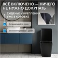Унитаз ABBER Rechteck AC1210TMB компакт черный матовый, безободковый, смыв торнадо AC1210TMB