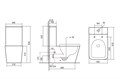 Унитаз ABBER Rechteck AC1210TMB компакт черный матовый, безободковый, смыв торнадо AC1210TMB