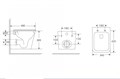 Унитаз ABBER Rechteck AC1219TC подвесной белый, безободковый, смыв торнадо, с закрытым дном AC1219TC
