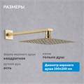 Душевая система ABBER Daheim AF8219G скрытого монтажа без излива, золото матовое AF8219G