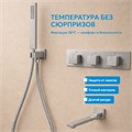 Душевая система ABBER Daheim AF8253SP скрытого монтажа с изливом, термостат, сатин AF8253SP