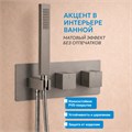 Душевая система ABBER Daheim AF8254NG скрытого монтажа с изливом, с термостатом, оружейная сталь AF8254NG