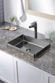 Раковина встраиваемая сверху ABBER Wasser Kreis AF2401GM оружейная сталь AF2401GM