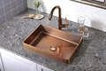 Раковина встраиваемая сверху ABBER Wasser Kreis AF2401MRG розовое золото матовое AF2401MRG