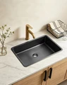 Раковина встраиваемая снизу ABBER Wasser Kreis AF2402MB черная матовая AF2402MB