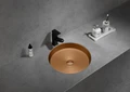 Раковина встраиваемая снизу ABBER Wasser Kreis AF2409MRG розовое золото матовое AF2409MRG