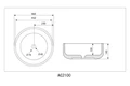 Раковина накладная ABBER Bequem AC2100 белая AC2100