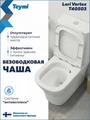 Унитаз напольный торнадо безободковый с быстросъемным сиденьем микролифт Teymi Lori Vortex T40503 T40503