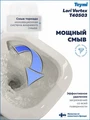 Унитаз напольный торнадо безободковый с быстросъемным сиденьем микролифт Teymi Lori Vortex T40503 T40503