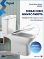 Унитаз напольный торнадо безободковый с быстросъемным сиденьем микролифт Teymi Valma Vortex T40329 1224556