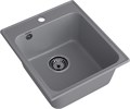 GranFest QUARZ (ECO-17) Мойка 1-чаш. 420*480 (темно-серый) 17 темно-серый