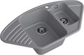 GranFest QUARZ (ECO-14) Мойка угл.1,5 чаш. 930*500 (темно-серый) 14 темно-серый