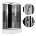 CS-1200-25ТМ/М R Душевая кабина 1200x800x2150 с рисунком "мозайка"поддон 25 см (3 места) CS-1200-25ТМ/М R